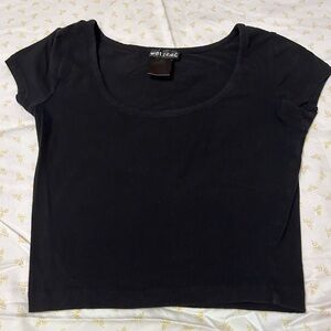 BLACK CROP TOP SIZE XS
